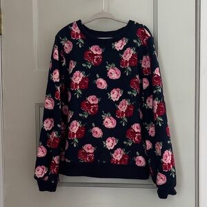 Janie and Jack Navy Floral Sweatshirt